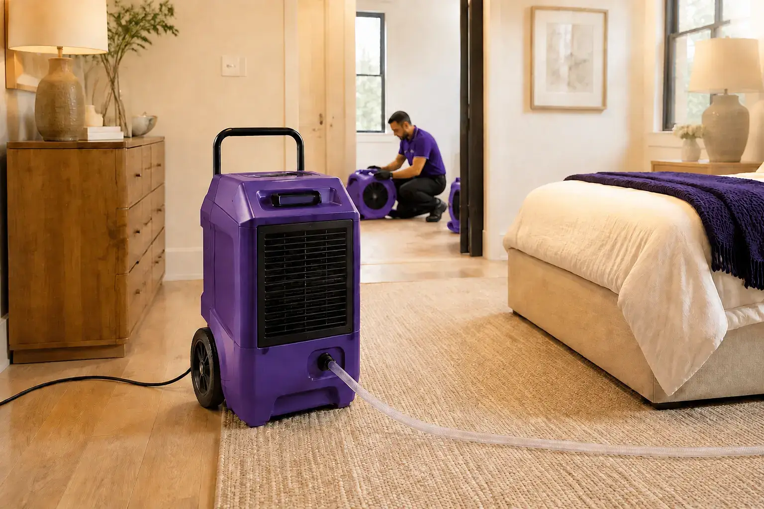 Professional dehumidifier used for structural dry down